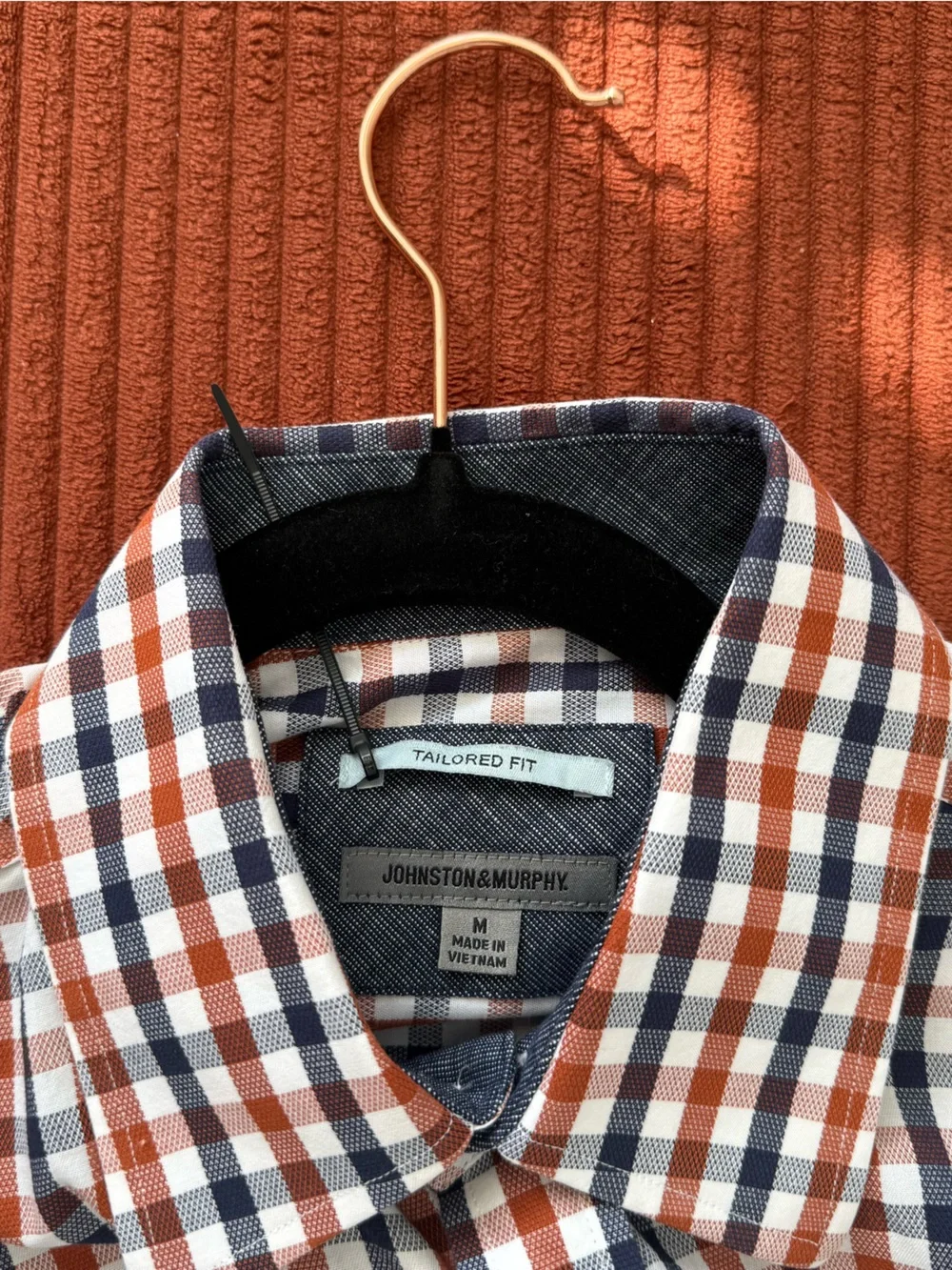 Johnston & Murphy crisp checked